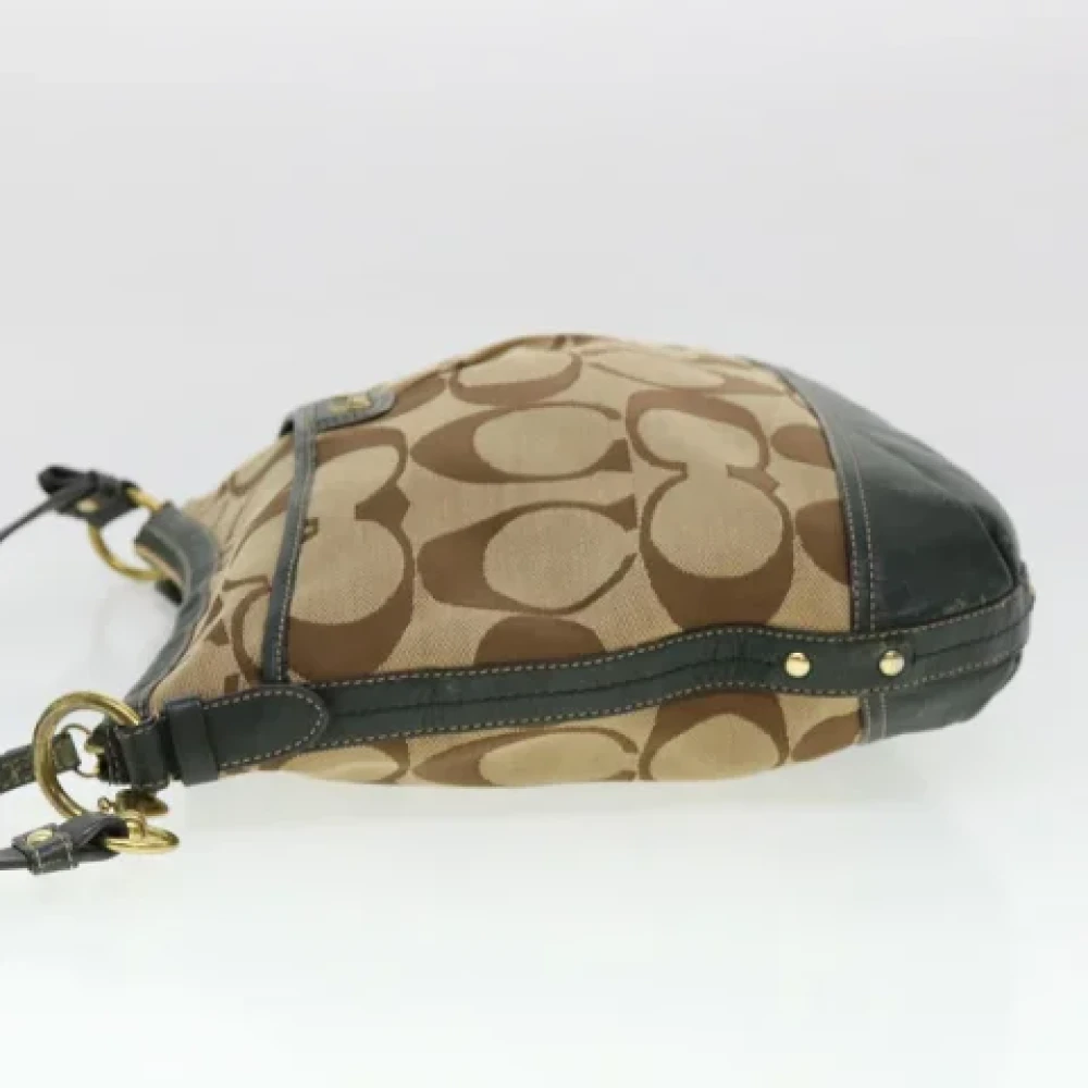 Coach Pre-owned Canvas shoulder-bags Beige Dames