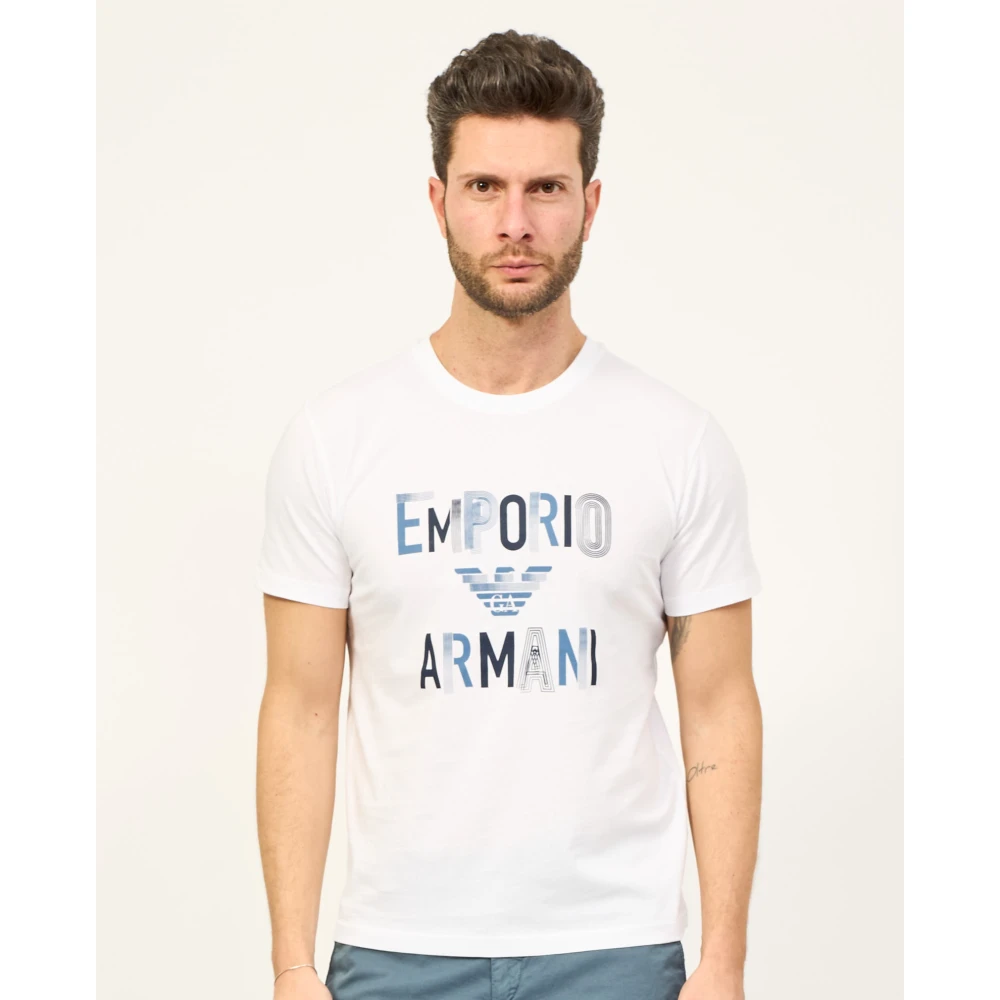 Emporio Armani EA7 Witte T-shirts en Polos Collectie White Heren