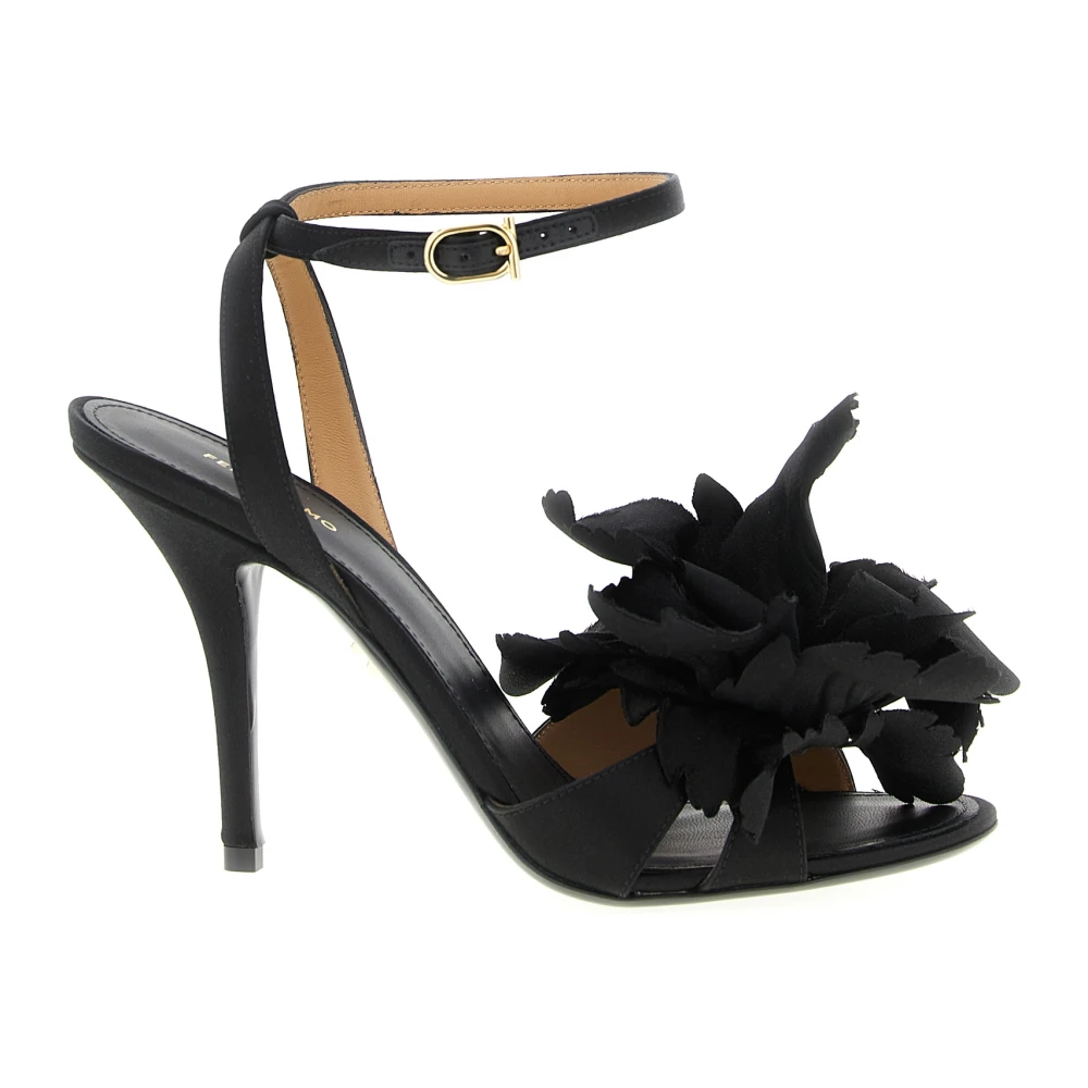 Ferragamo Women's Black High Heel Sandals, 3 1/2 Uk, Ghilly Sandals