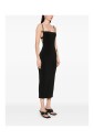 robe-midi-noire-cotelee-bretelles-spaghetti