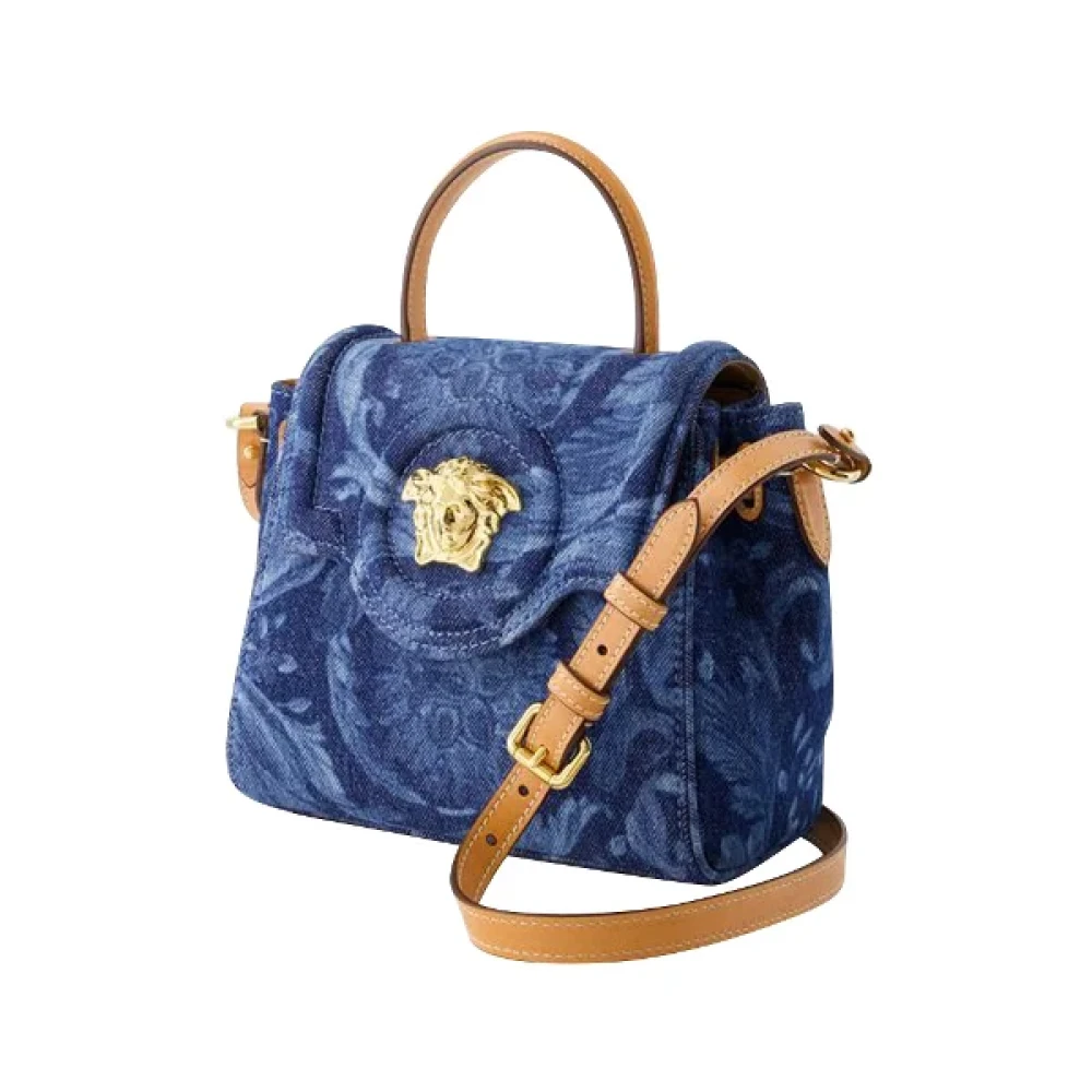 Versace Pre-owned Canvas handbags Blue Dames