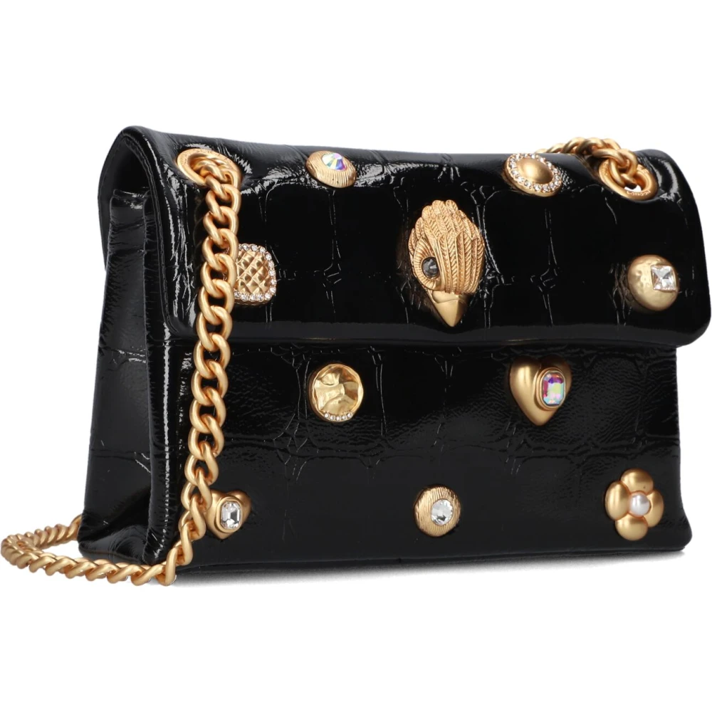 Kurt Geiger Zwarte Mini Kensington Gems Schoudertas Black Dames