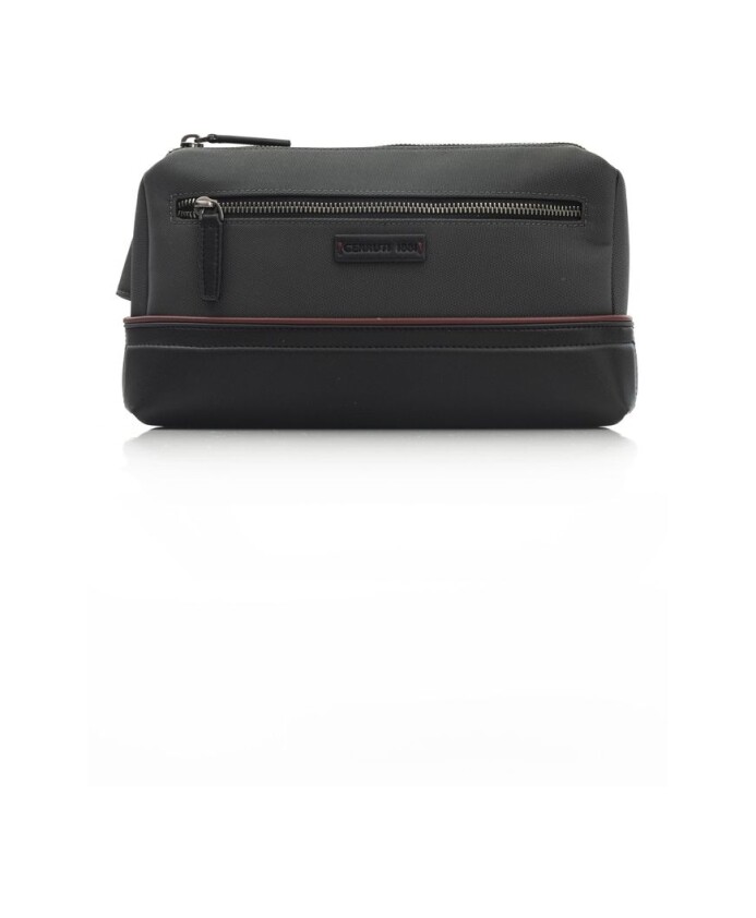 gray-nylon-mens-clutch-bag