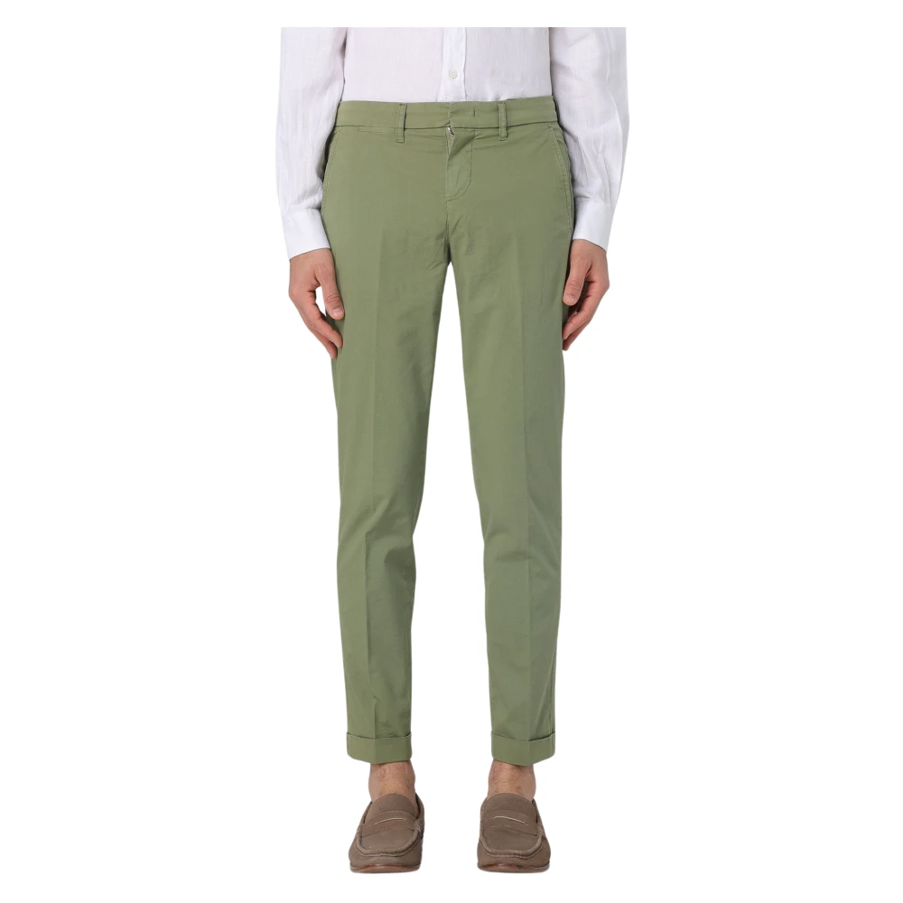 Fay Slim-fit Trousers Green Heren