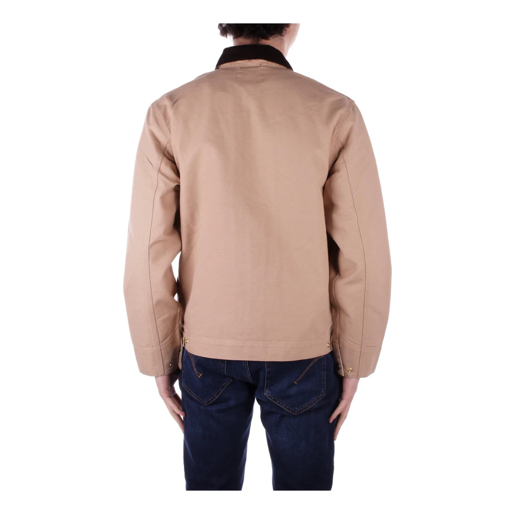 Carhartt WIP Voorlogo Ritsjas Biologisch Katoen Beige Heren