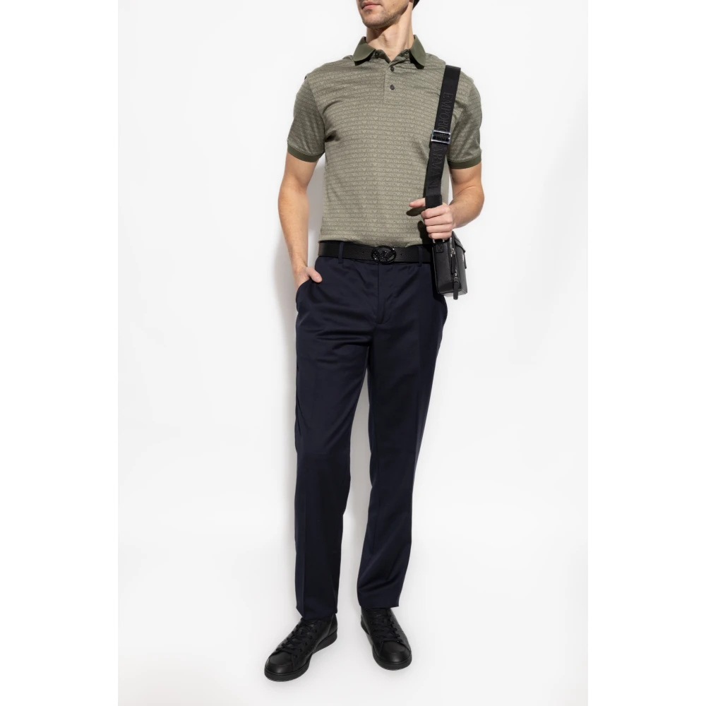 Emporio Armani Polo met logo Green Heren