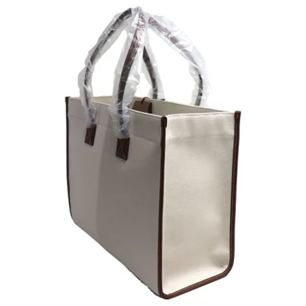 Burberry Vintage Pre-owned Fabric handbags Beige Dames