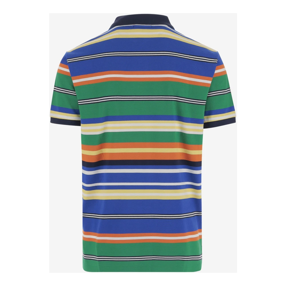 Polo Ralph Lauren Gestreept katoenen poloshirt met logo Multicolor Heren