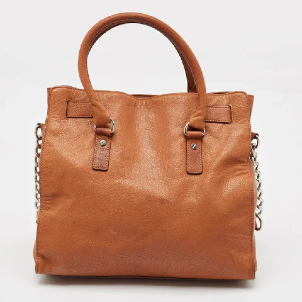 Michael Kors Pre-owned Leather totes Brown Dames