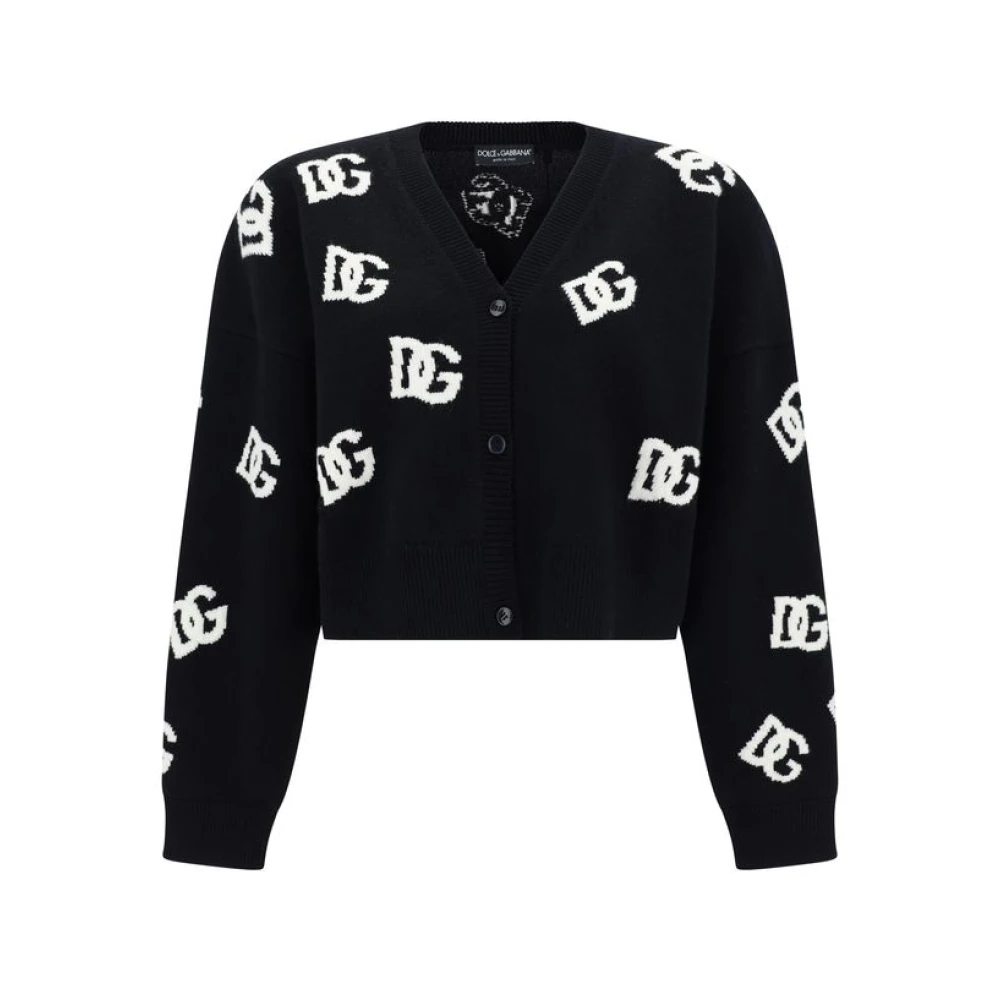 Dolce & Gabbana Zwart Gebreide Kleding Dames Aw24 Black Dames