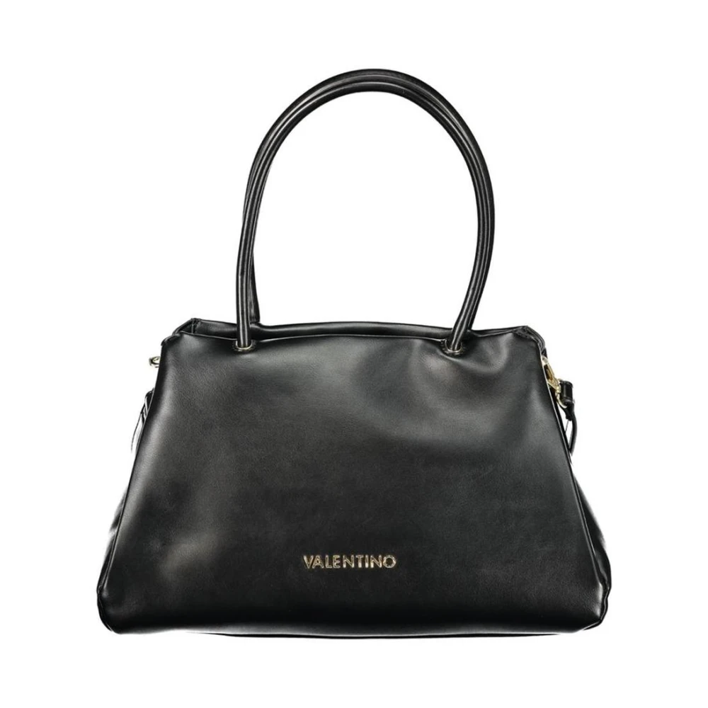 Valentino Women's Black Polyethylene Handbag With Sleek Design - Handbags - One Size - Bags