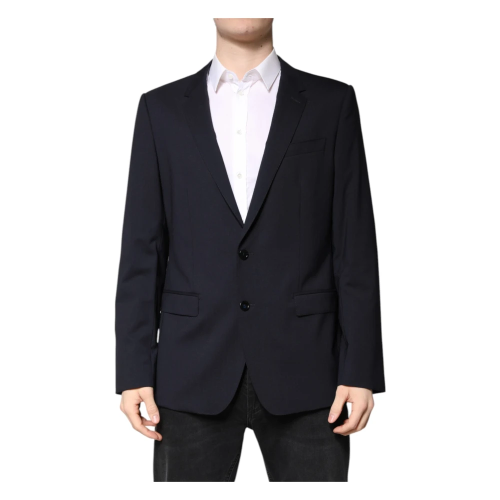 Dolce & Gabbana Men's Black Martini Coat Blazer