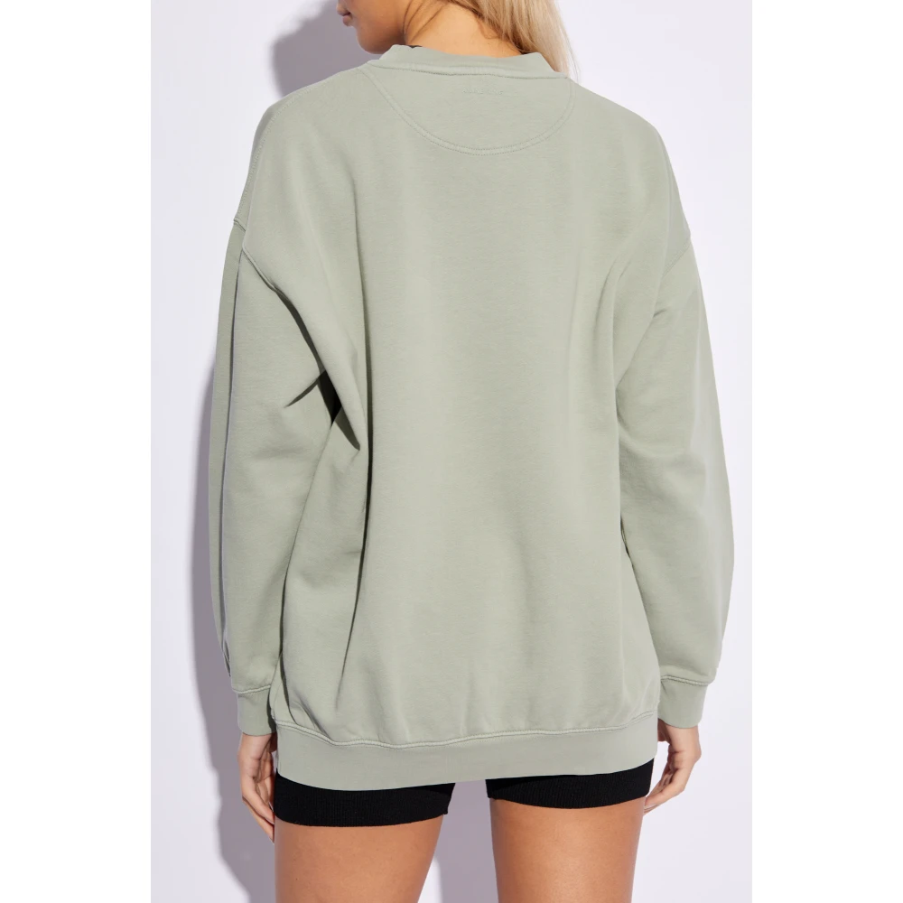 Anine Bing Tyler sweatshirt met logo Green Dames