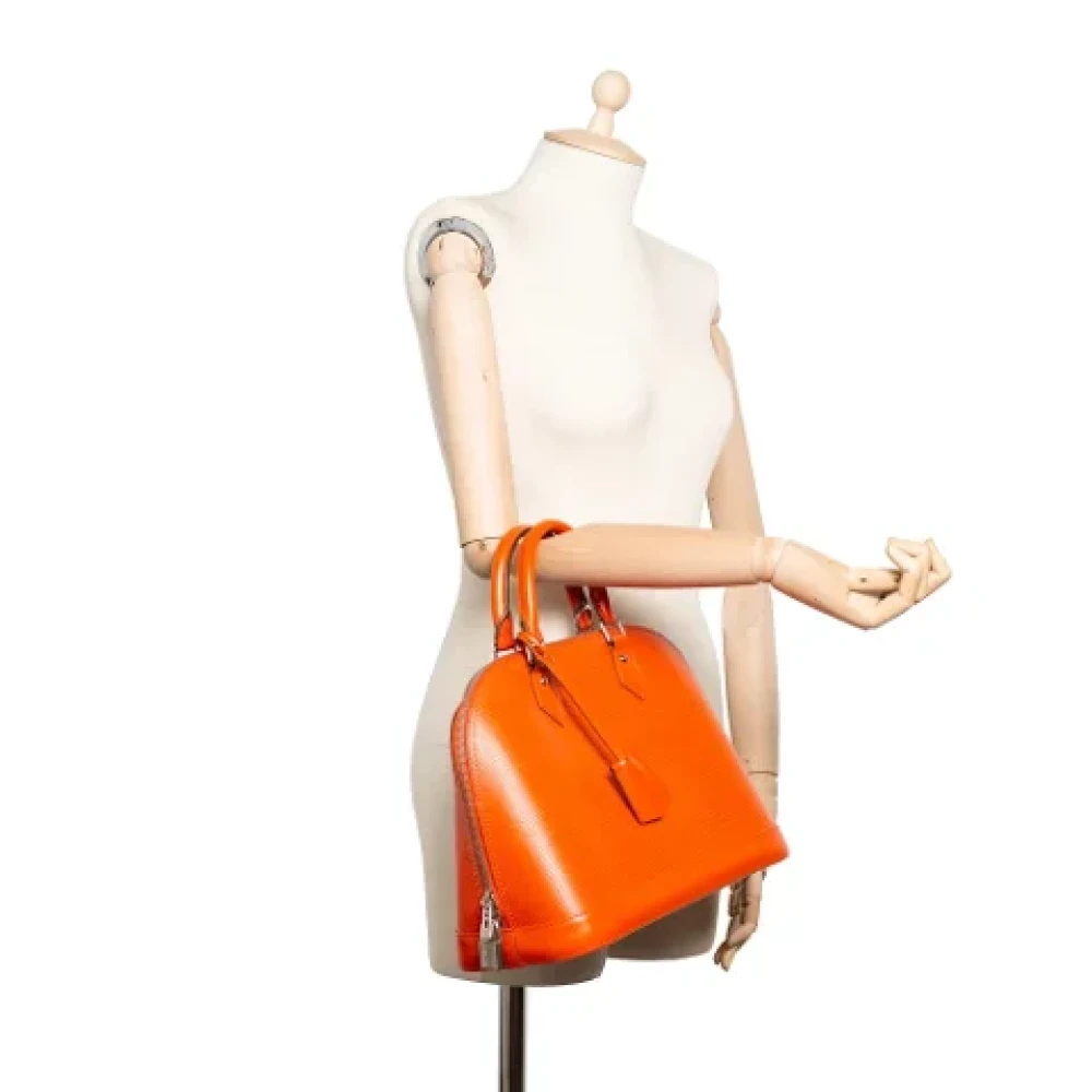 Louis Vuitton Vintage Pre-owned Leather handbags Orange Dames