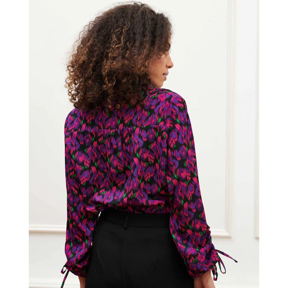 Lofty Manner Rosalie Blouse Lange Mouw Purple Dames