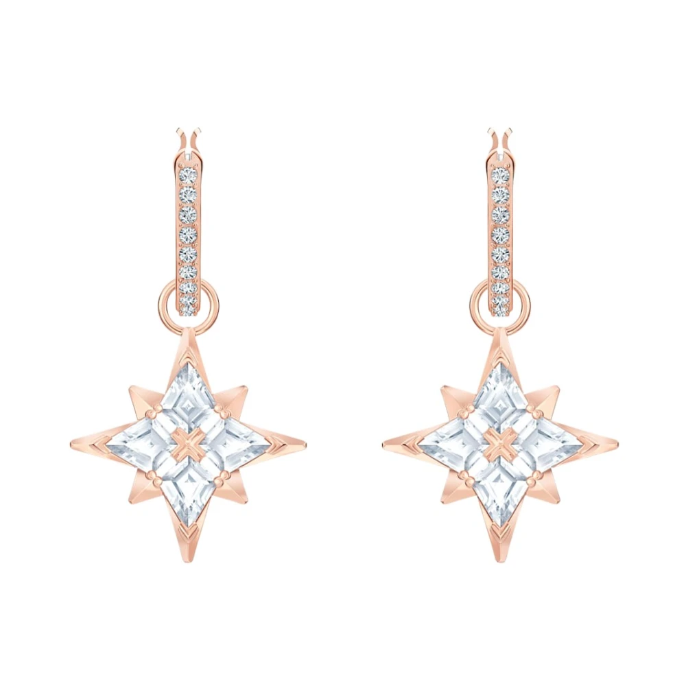 Swarovski - Crystal Drop Earrings - Accessories - Damen - Rosa - One Size - Image 4
