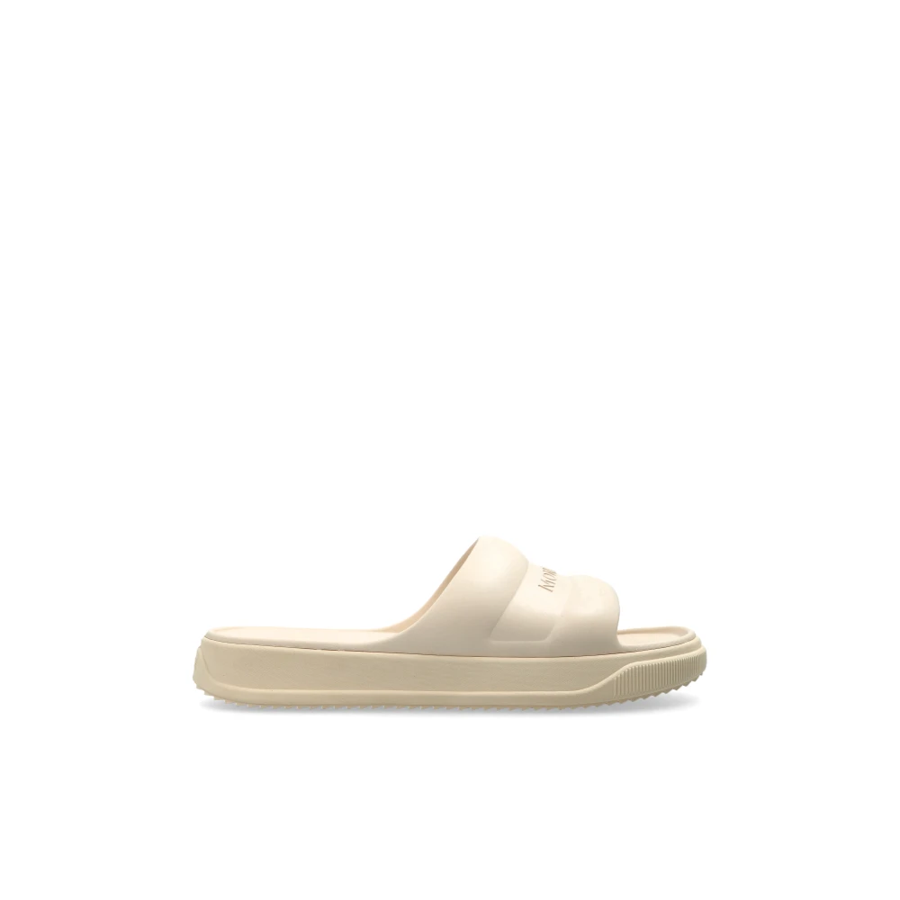 Moncler Women's Beige Sliders, 4 Uk, Altive Slides