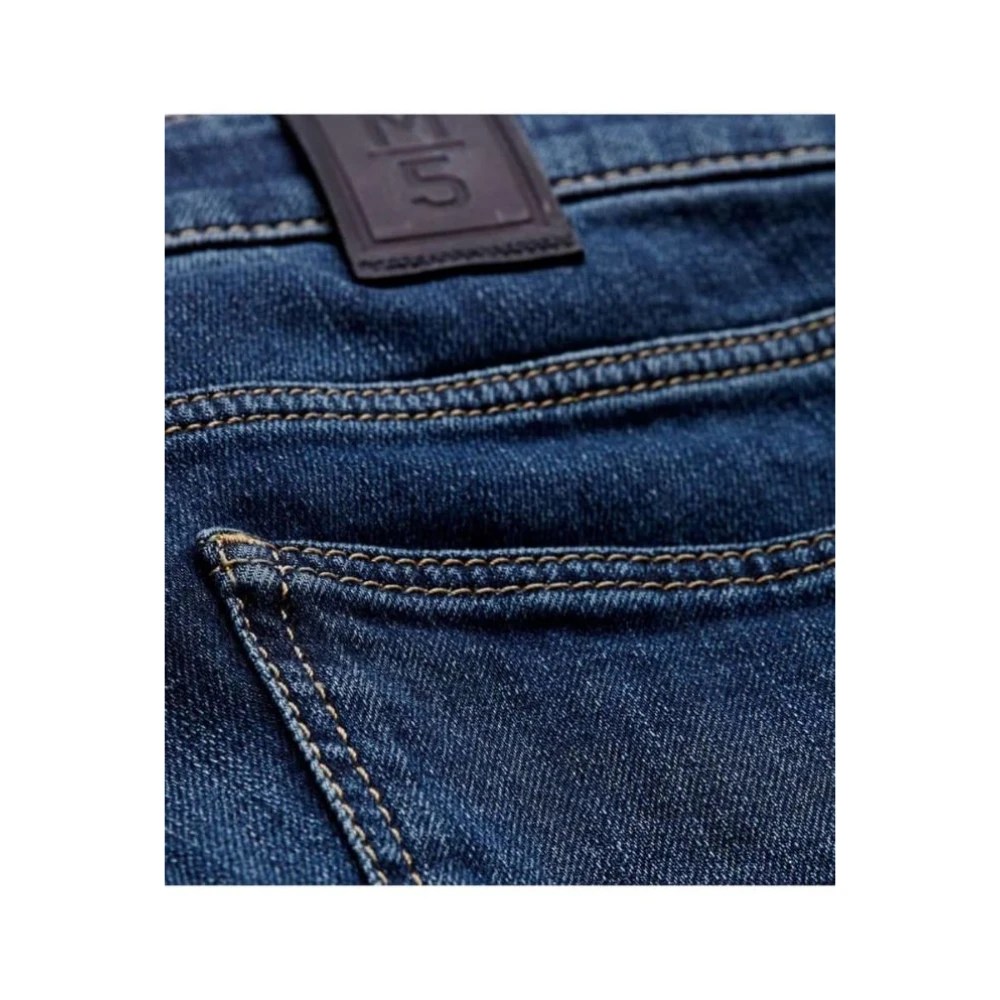 Meyer Blauwe Stretch Jeans Regular Fit Fairtrade Gecertificeerd Blue Heren