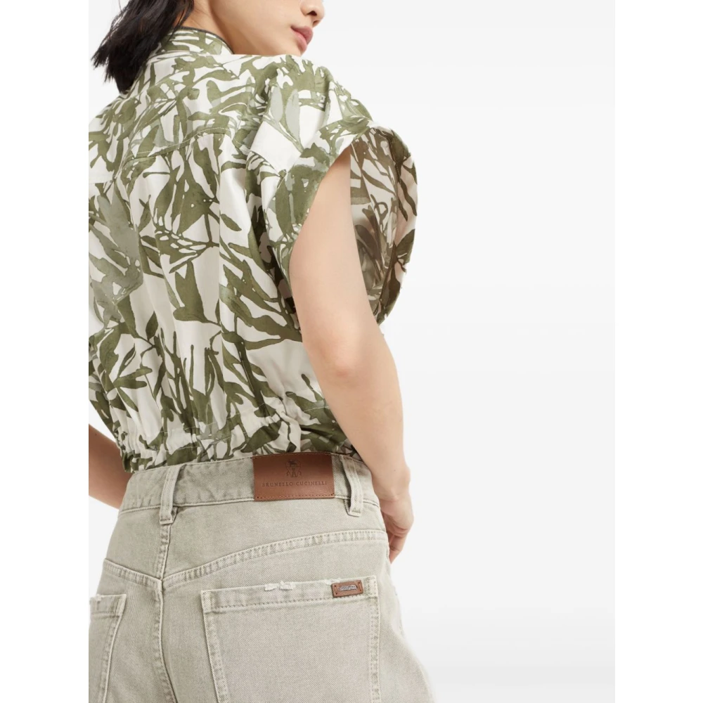 BRUNELLO CUCINELLI Moderne Losse Denim Jeans White Dames