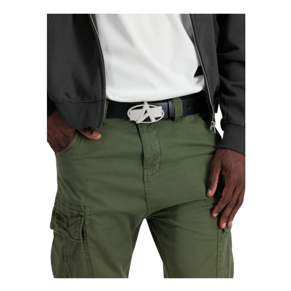 alpha industries Nylon riem met metalen gesp Black Heren