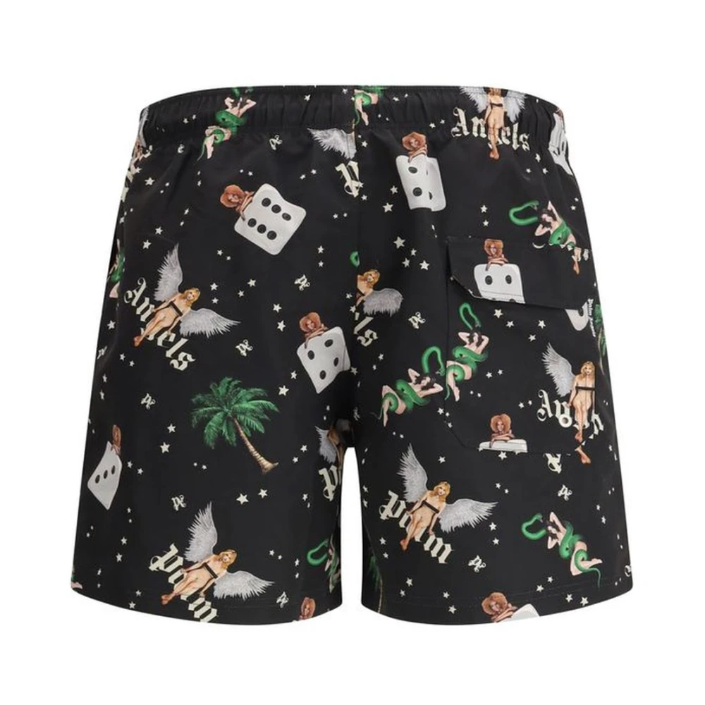 Palm Angels Retro Pin Up Zwemshorts met Zakken Multicolor Heren