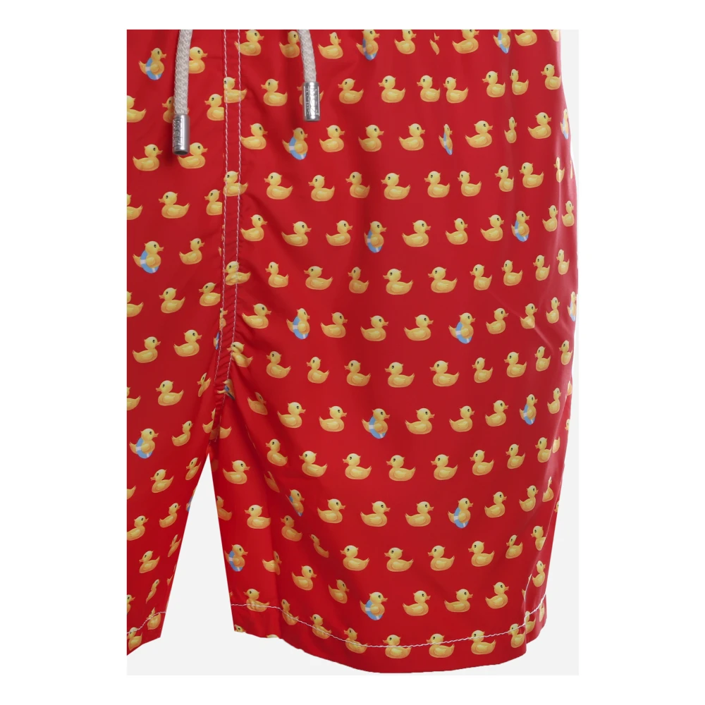 MC2 Saint Barth Rood Zee Kleding met Eendenprint Red Heren