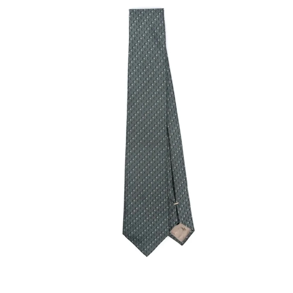 Emporio Armani Elegante Zijden Stropdas voor Heren Green Heren