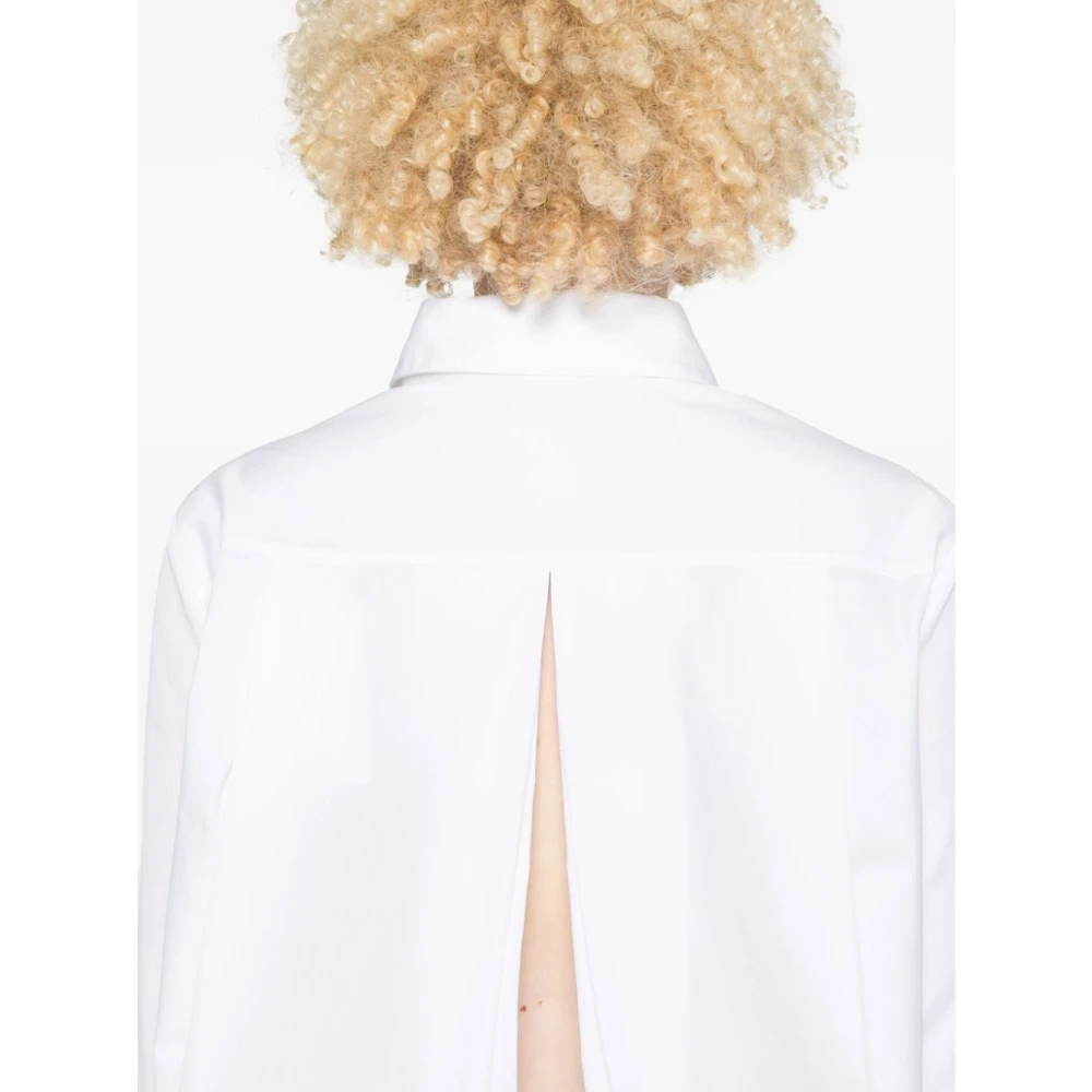 Givenchy Wit poplin overhemd met 4G-borduursel White Dames