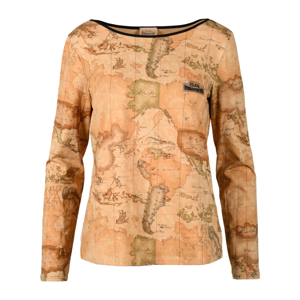Alviero Martini 1a Classe Tshirt Brown Dames