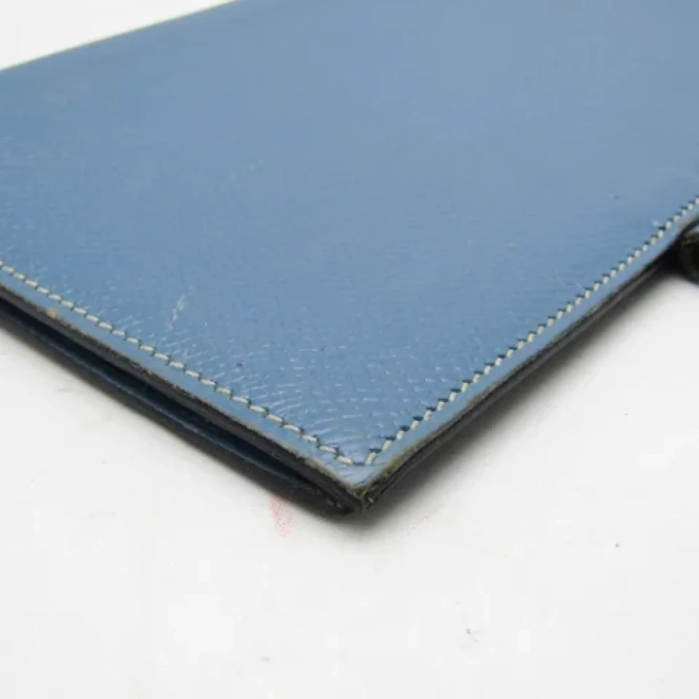 Hermès Vintage Pre-owned Leather home-office Blue Dames