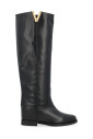 black-leather-boot-with-faceted-metal-v