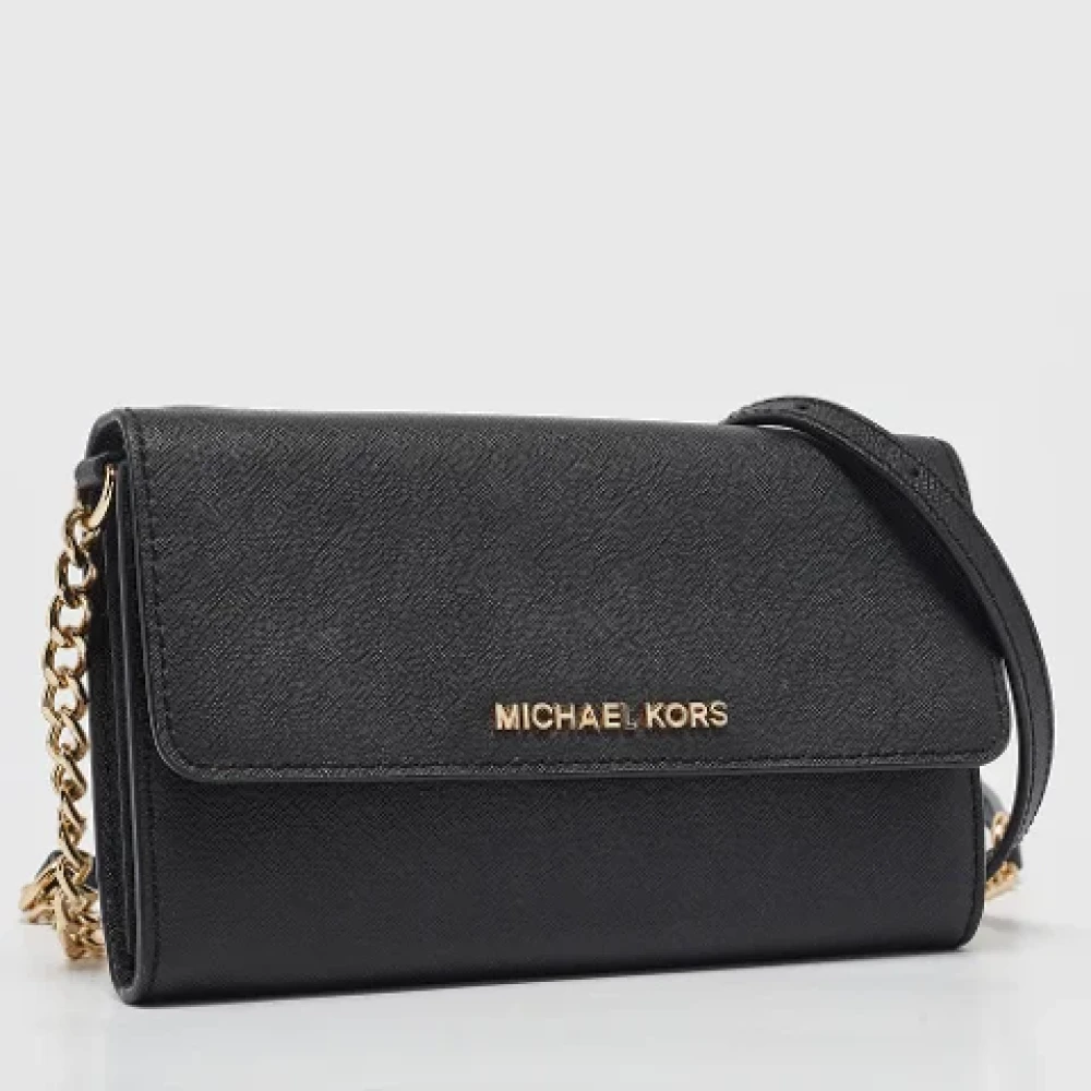 Michael Kors Pre-owned Leather crossbody-bags Black Dames