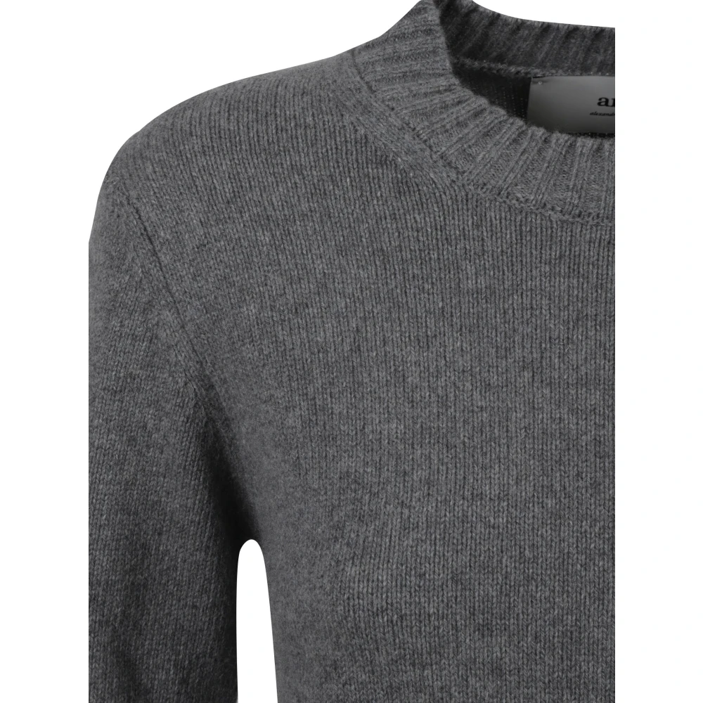 Ami Paris Tonal Grijze Trui Gray Dames