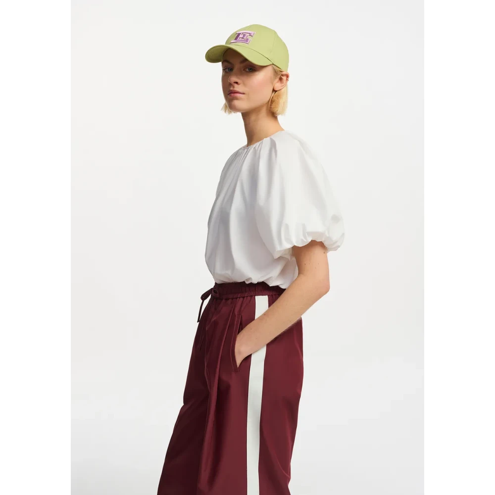 Elisabetta Franchi Katoenen Top Fay Stijlvolle Mode White Dames