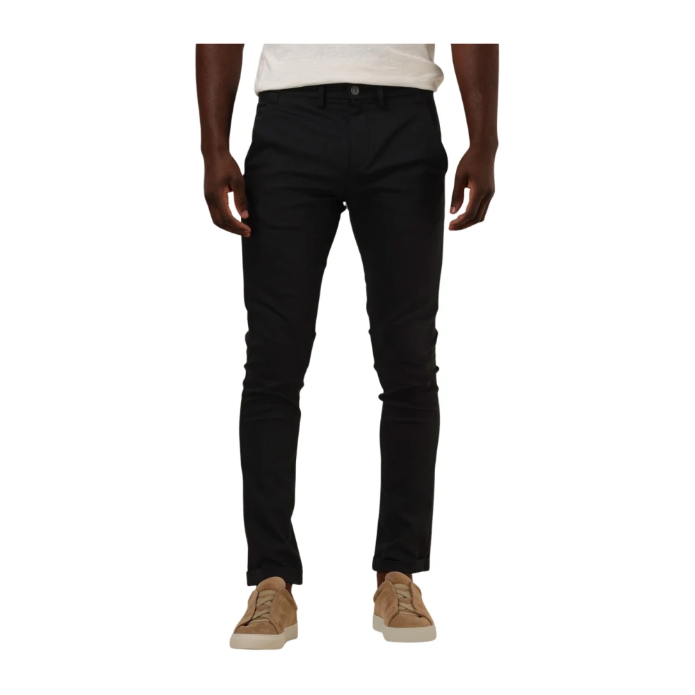 Cast Iron Zwarte Chino Stretch Broek Black Heren