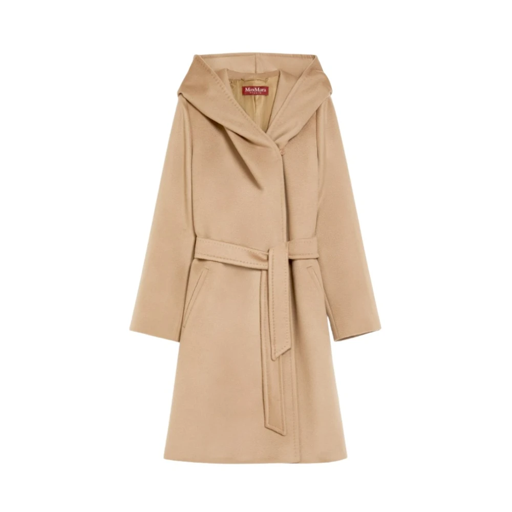 Max Mara Kameel Jassen Newmang Brown Dames