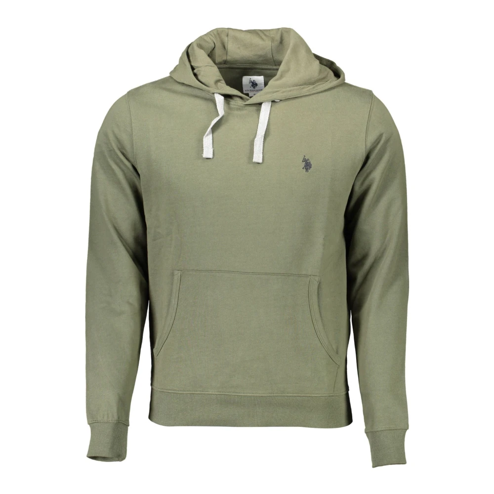 U.s. Polo Assn. Men's Green Cotton Jumper Hoodie