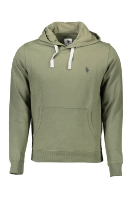 Grön Bomull Herr Tröja Hoodie