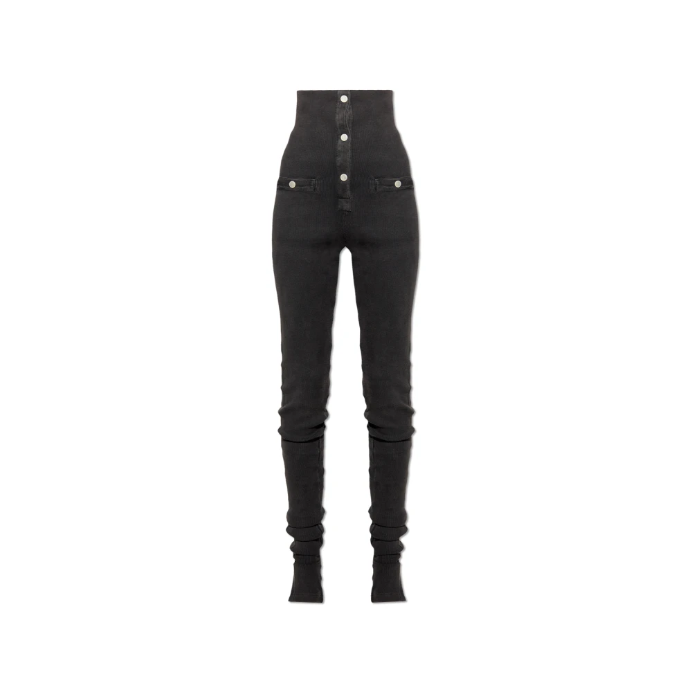 The Attico Geribbelde broek Gray Dames