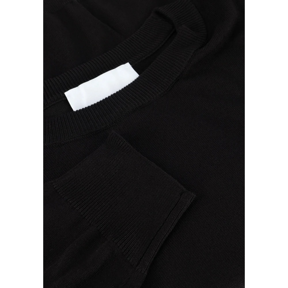 Minus Zwarte Gebreide Pullover Trui Black Dames