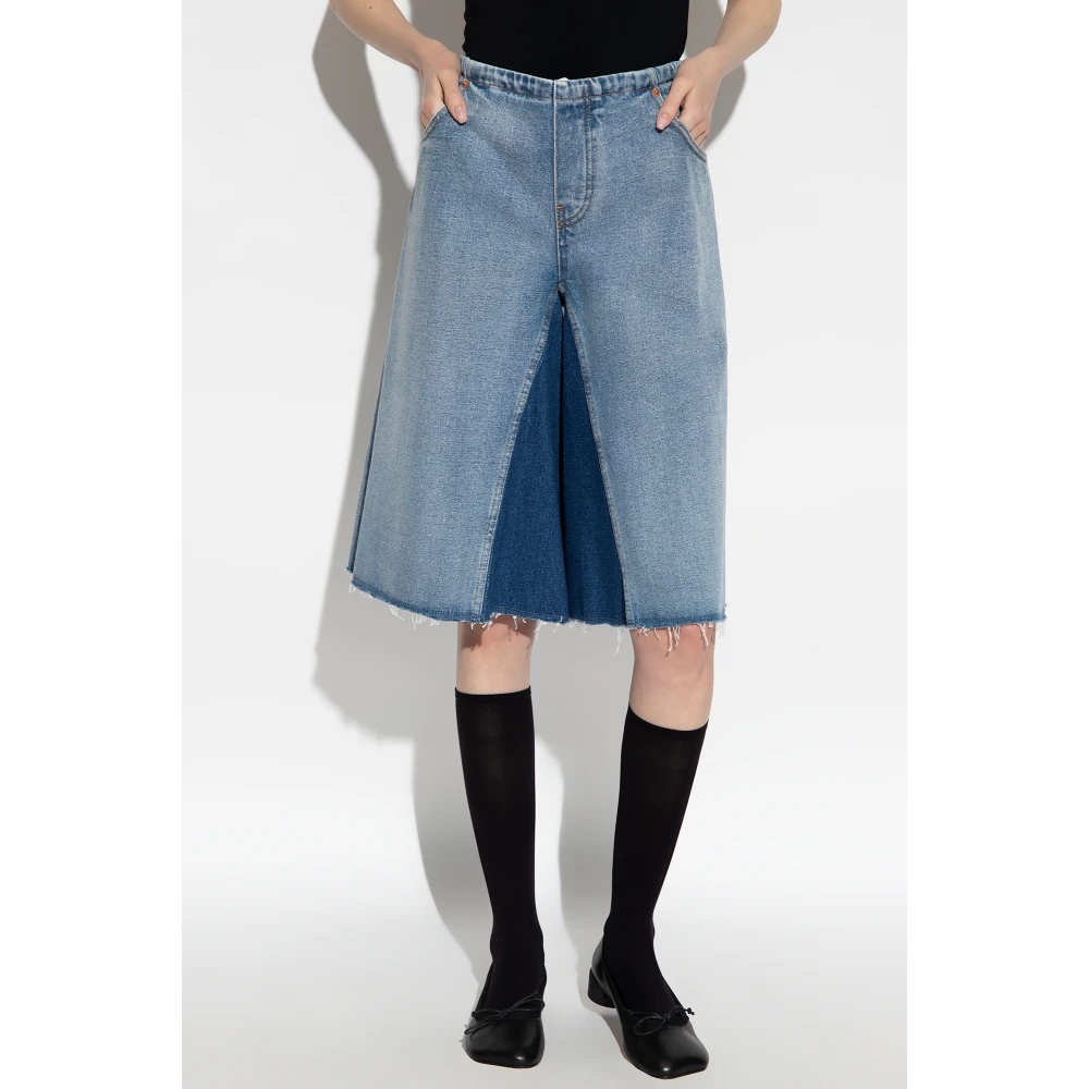 MM6 Maison Margiela Oversized denim shorts Blue Dames