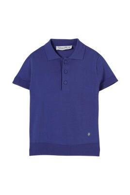 blue-knit-polo-shirt-for-kids