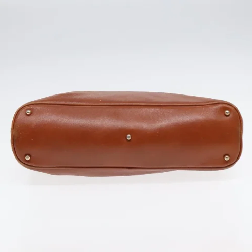 Gucci Vintage Pre-owned Leather handbags Brown Dames