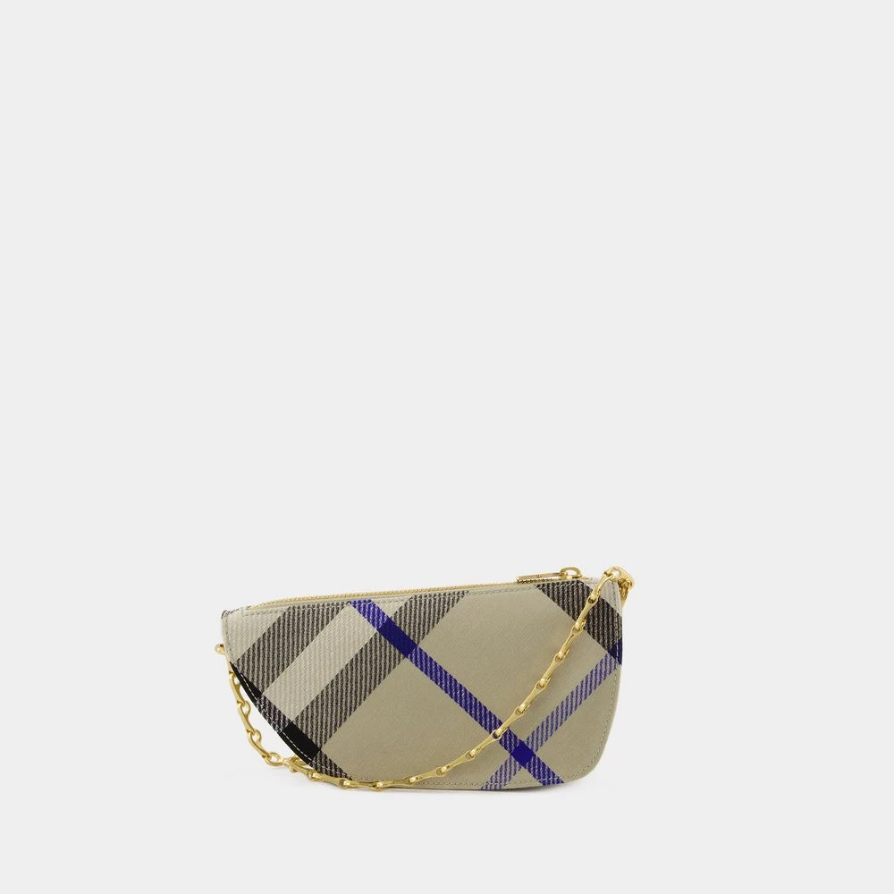 Burberry Shield Wallet On Chain Synthetisch Neutraal Beige Dames