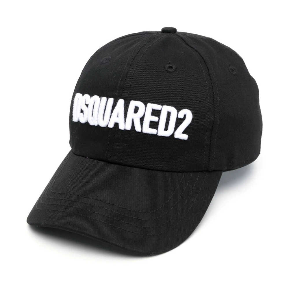 Dsquared2 Men's Black Baseball Cap - Hats & Caps - One Size - Accessories
