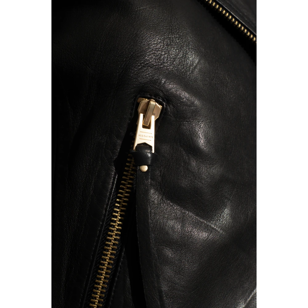 AllSaints Dalby Lederen Jas Black Dames