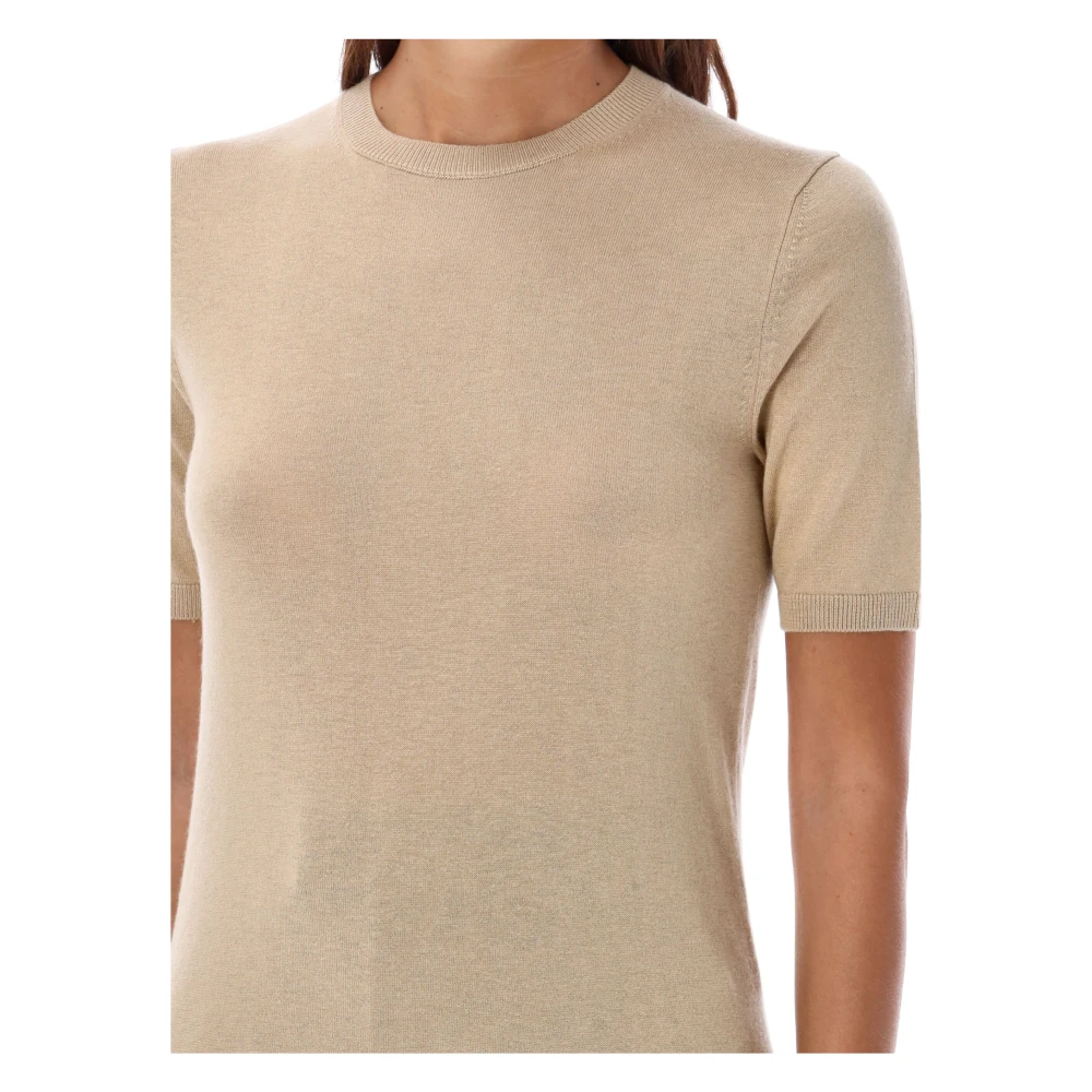 Max Mara Zijde Kasjmier Trui Avena Gebreide Kleding Beige Dames