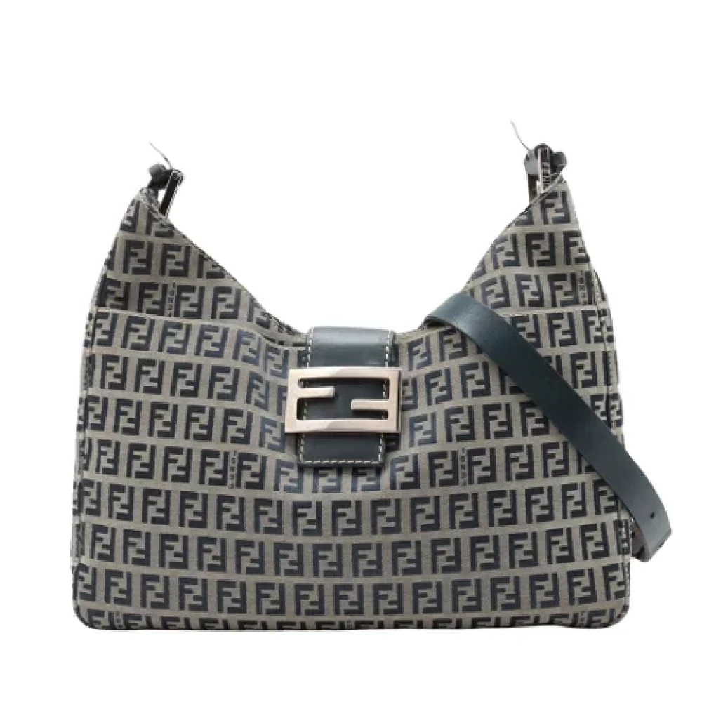 Fendi Vintage Pre-owned Canvas fendi-bags Blue Dames