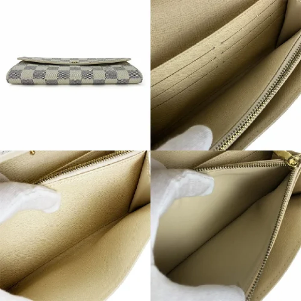 Louis Vuitton Vintage Pre-owned Canvas wallets Beige Dames