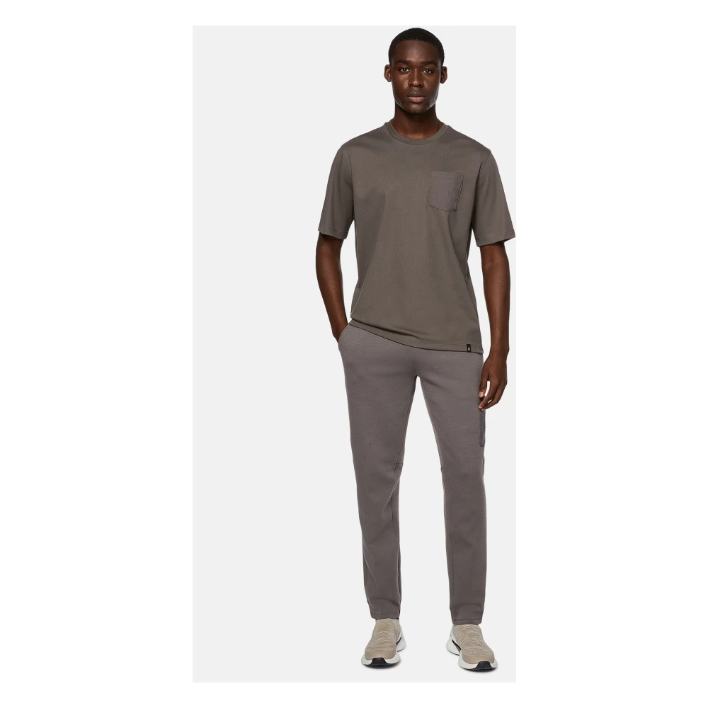 Boggi Milano High-Performance Jersey T-Shirt Gray Heren